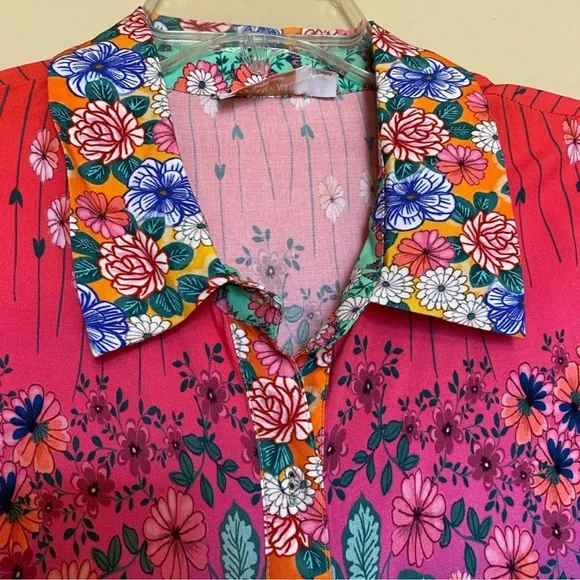 NEW Johnny Was Rainbow Midi Shirt Dress - Picture 13 of 15